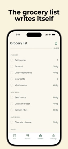 Meal Planner: AI Weekly Menu iPhone screenshot