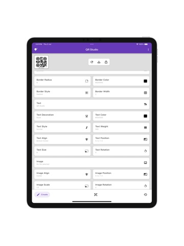 QR Studio ‎ iPad screenshot