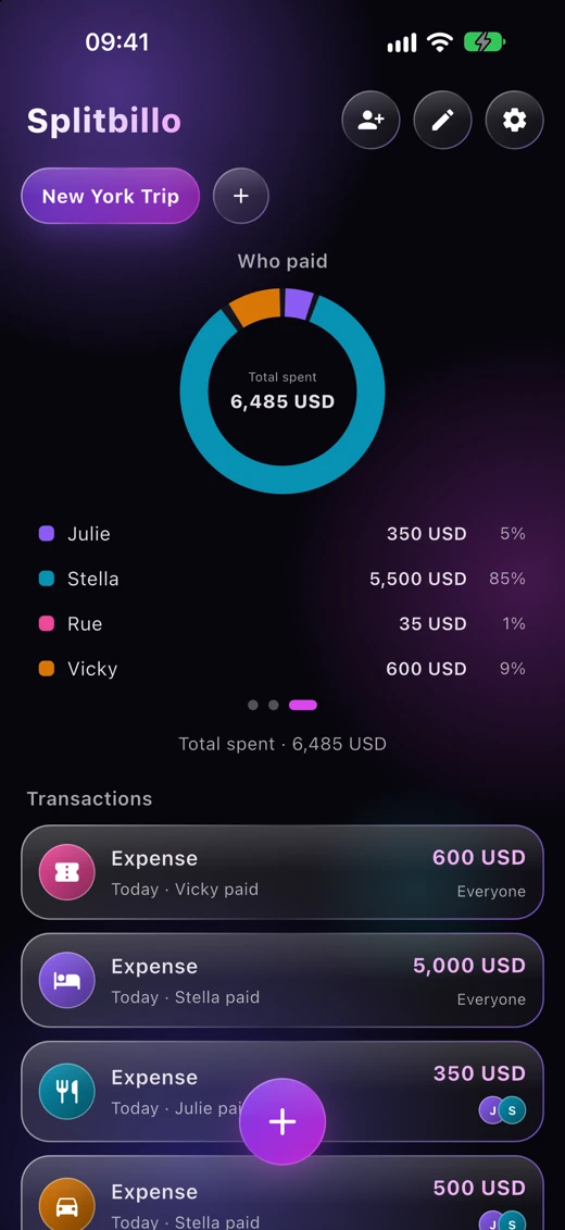 Splitbillo: Group Expenses screenshot 3