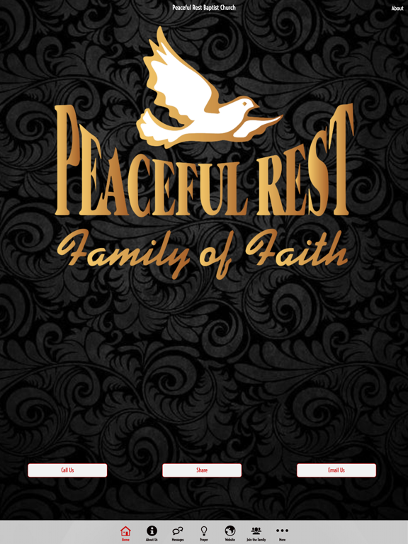 Peaceful Rest Baptist Church iPad screenshot 1 - Lifestyle app