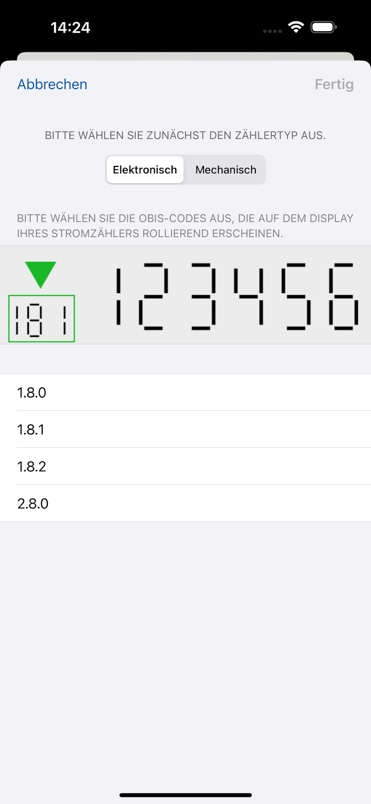 ZUSAMME FIX-Ablesen