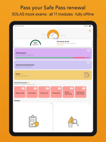 Safe Pass Course: SOLAS Card iPad screenshot