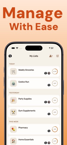 Cartie: Grocery Shopping List screenshot