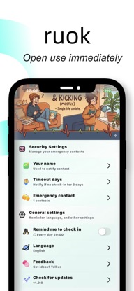 ruok - Loneliness Safety Check screenshot 3
