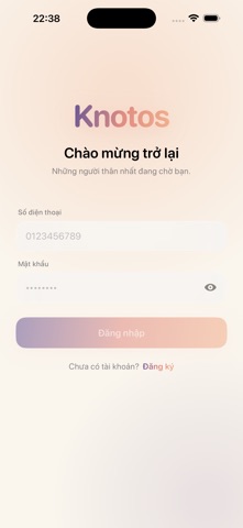 Knotos: Chat & Calls iPhone screenshot