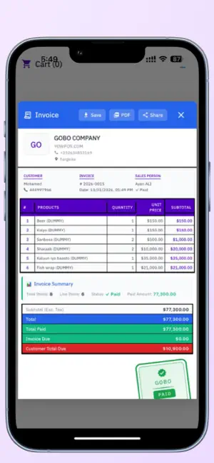 Yow Pos Business Management screenshot 3