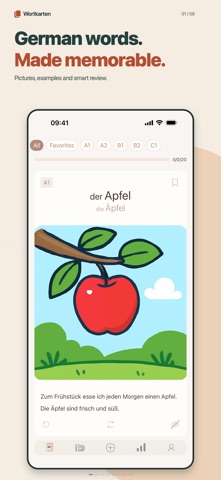 German words - Wortkarten Screenshot 1 of 8