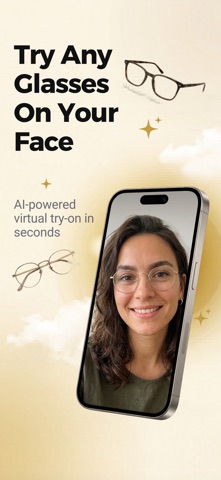 Glass Try On: AI Eyewear iPhone screenshot