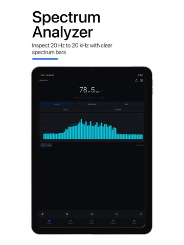 Frequency Analyzer: dB Meter iPad screenshot