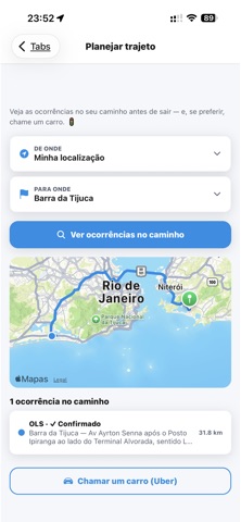 Se liga no Transito RJ iPhone screenshot 6