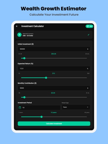 Calculator Finance Offline iPad screenshot