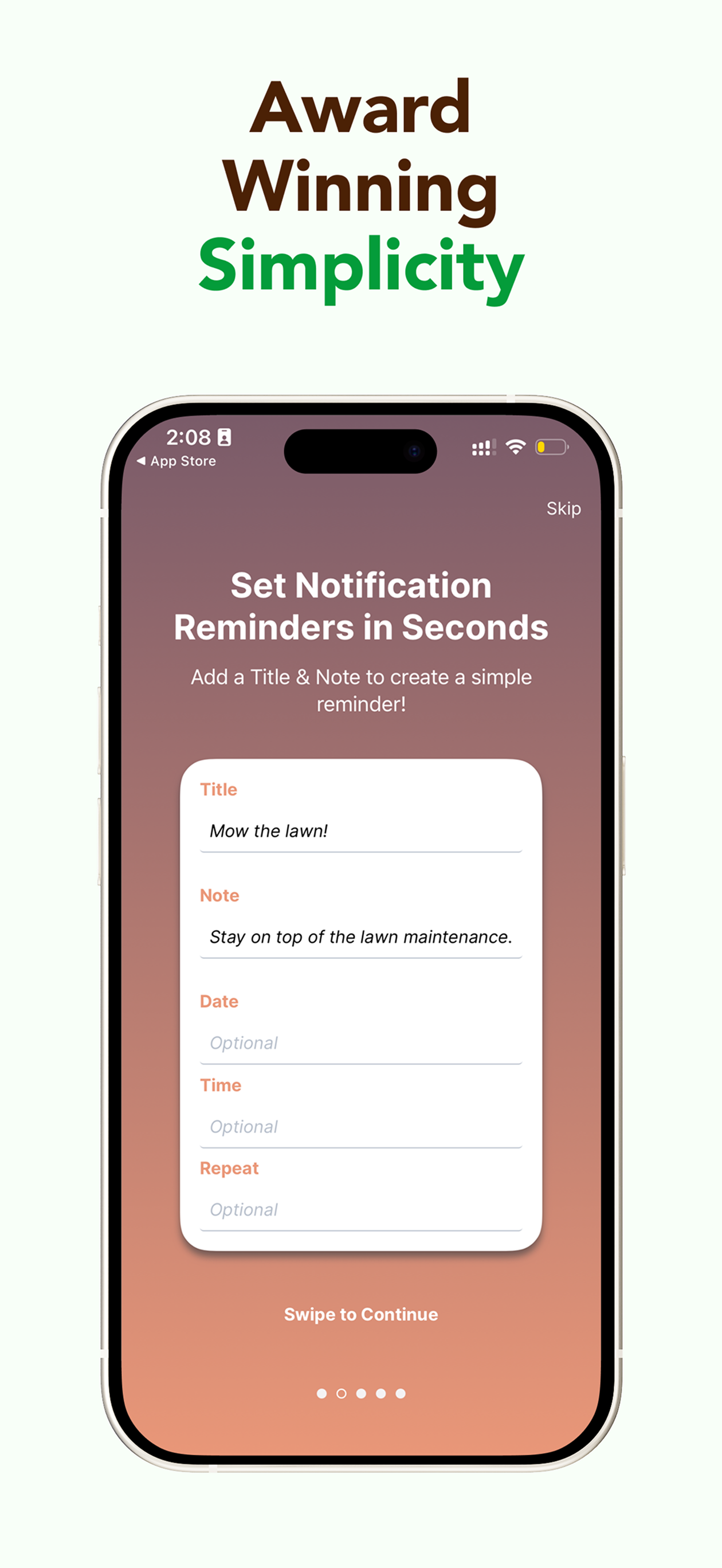 ToDo Notification Reminders