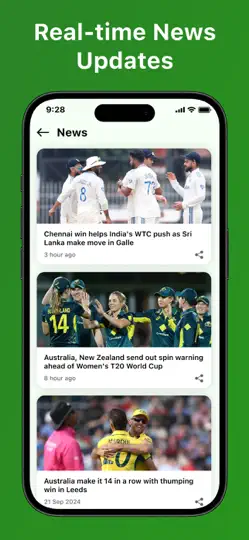 Captura de pantalla de ProCricket: Live Scores, Stats en iPhone 4