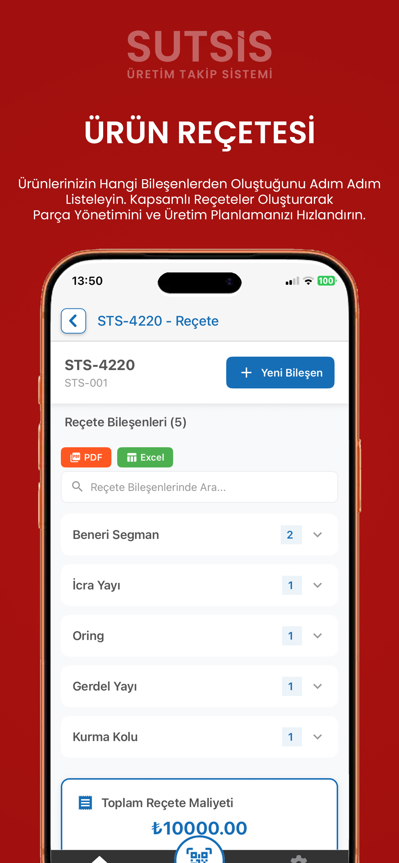 SUTSIS: Üretim ve Stok Takibi screenshot 3