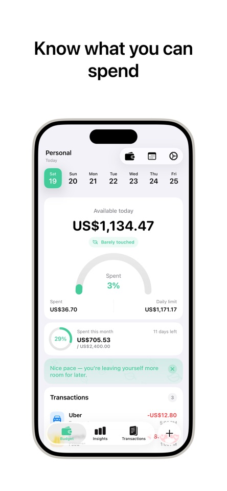 Wance: Daily Budget screenshot 1