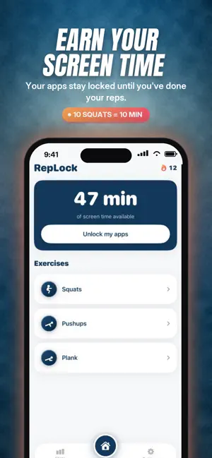 RepLock: Workout App Blocker screenshot 1