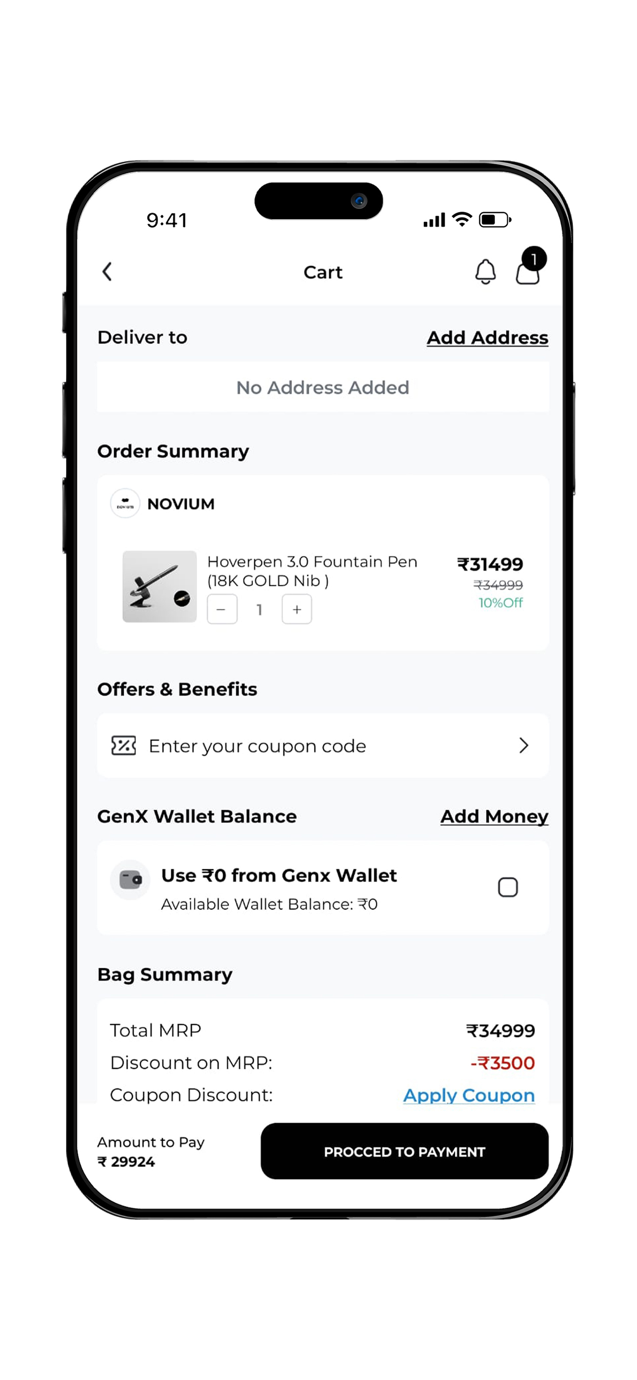 21GenX - Online Shopping App