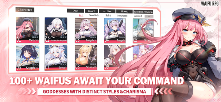 Goddess of Fate: Waifu RPG screenshot 2