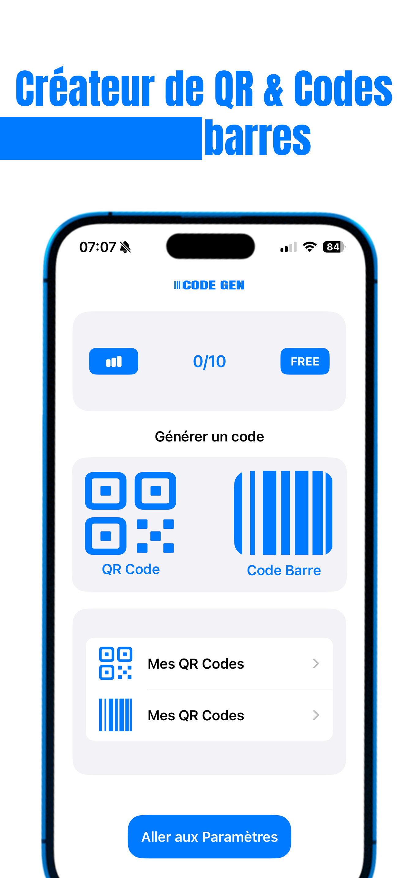 Code Gen - Créateur QR & Codes screenshot 3