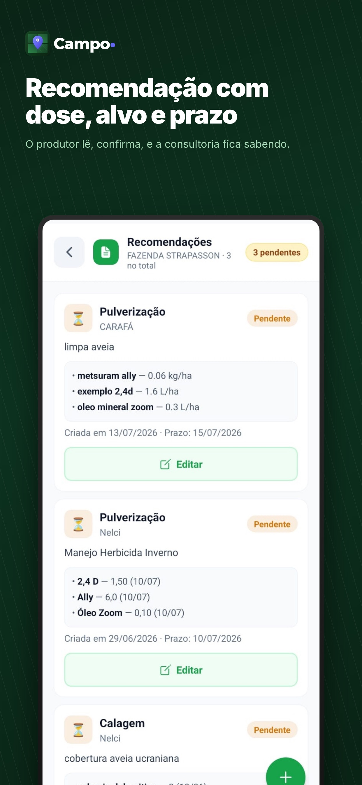 Screenshot 1 of Campo - Consultoria Agro