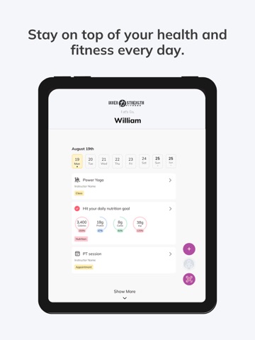 F5 Fitness iPad screenshot