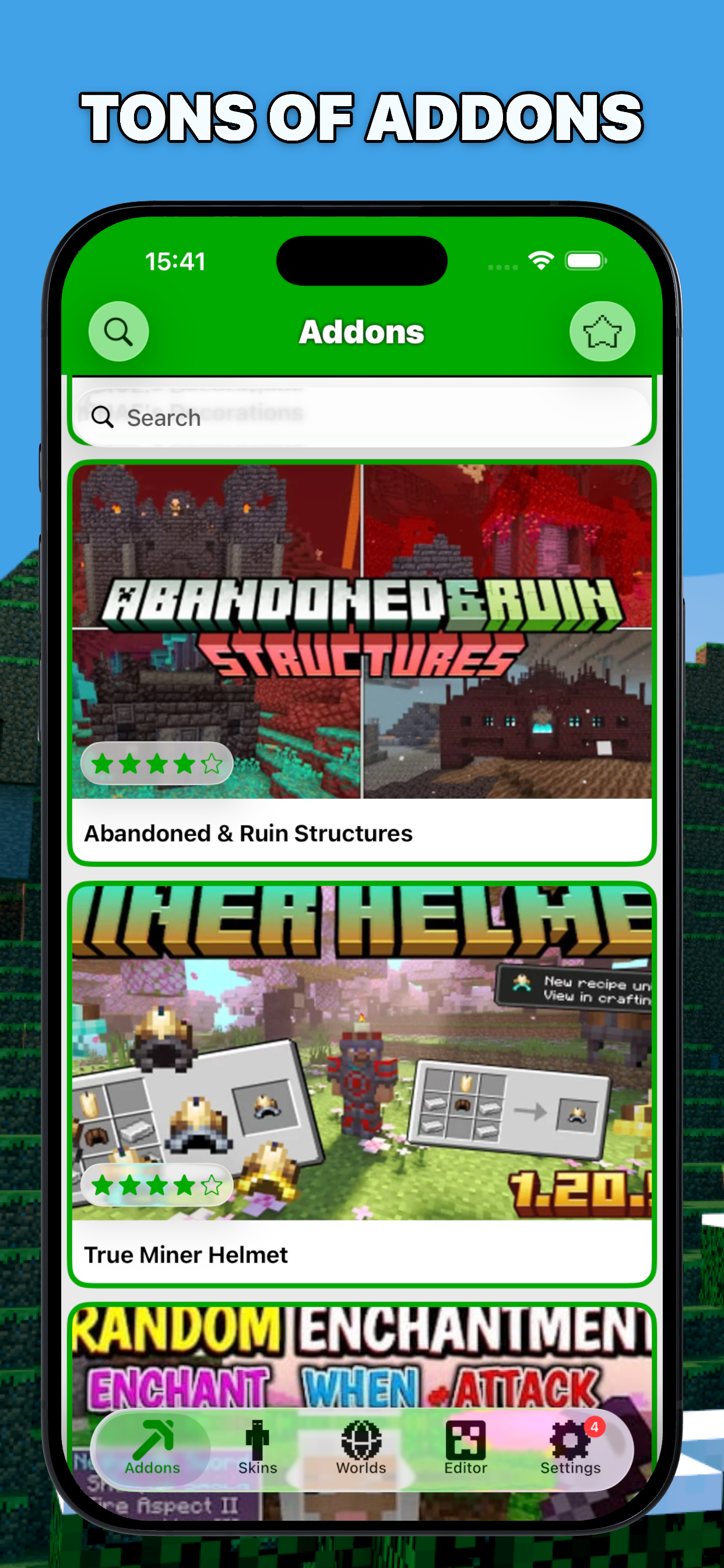 Mods for Minecraft PE (Addons)