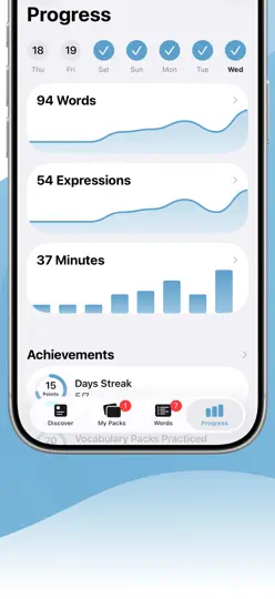 Screenshot von Englisch Lernen Anfänger & Pro auf dem iPhone 4