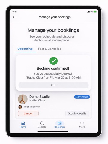 CoreBookings iPad screenshot