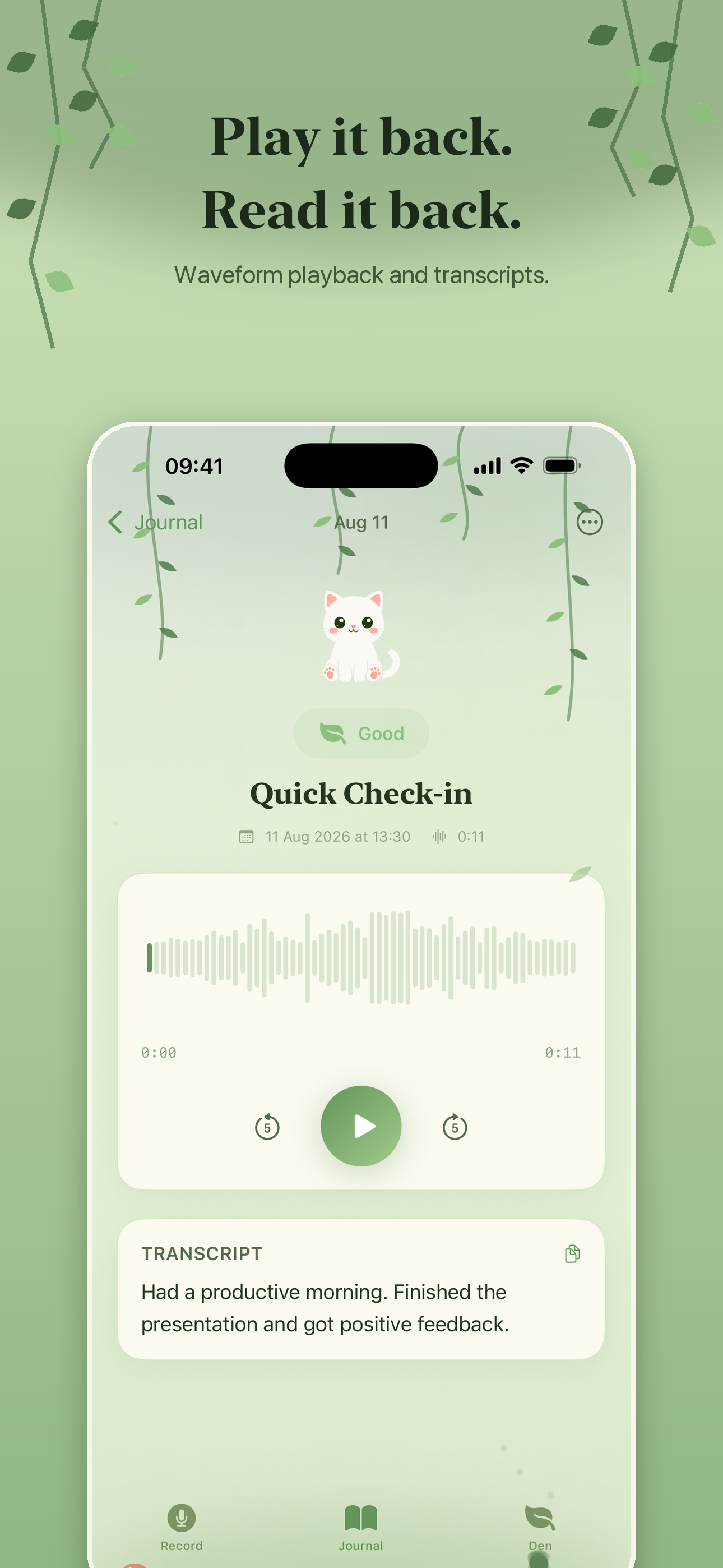 Voice Memo Diary - 60 Sec screenshot 3