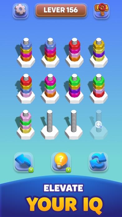 Wood Nuts & Bolts: Colors Sort Screenshot