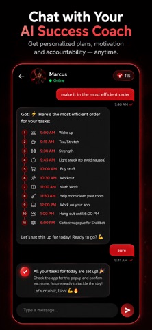 Liftora: Routine Planner & AI iPhone screenshot
