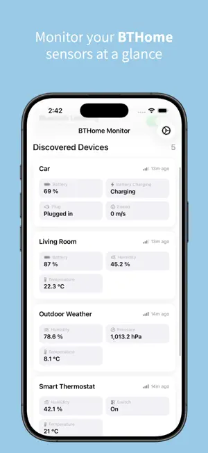 BTHome Monitor screenshot 1
