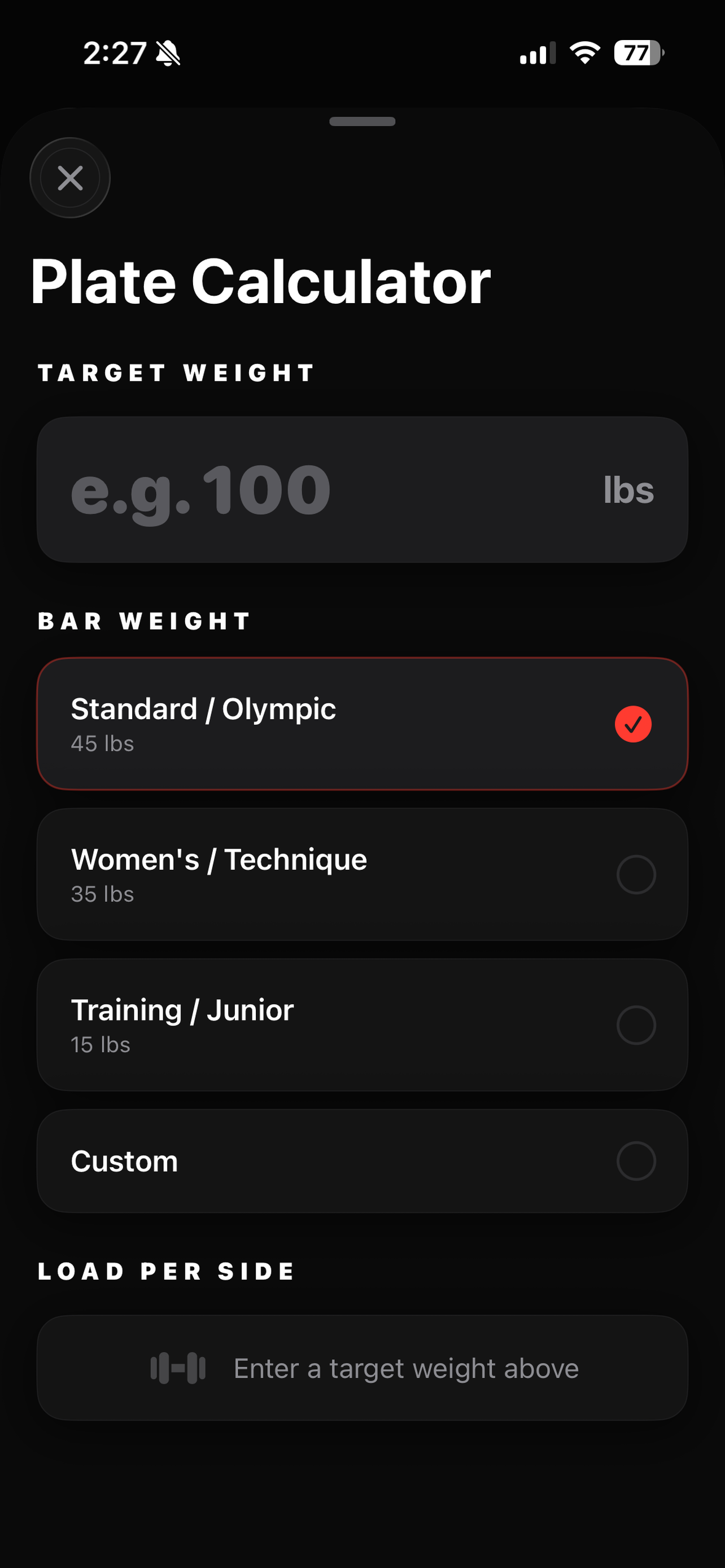 SetPR - Lift Tracker