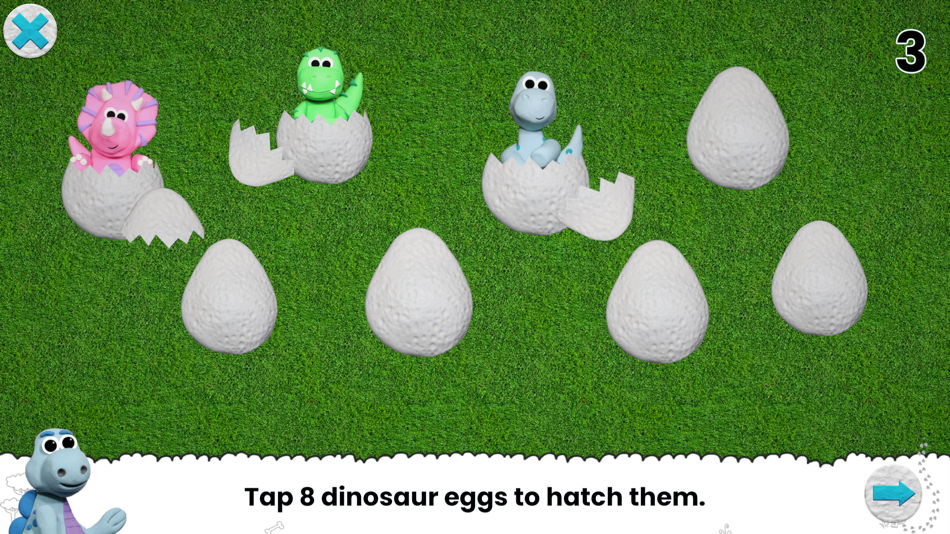#6. Read & Play: Dinosaur Numbers (iOS) 由: Red Chain Games Ltd