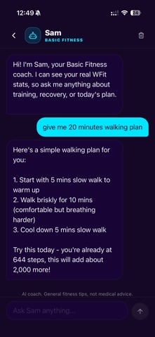 WFit App Screenshot 9 of 10