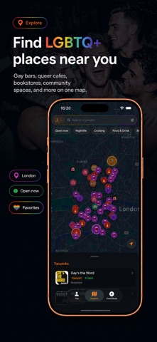 Gay Map - Queer Places & Guide Screenshot 1 of 6