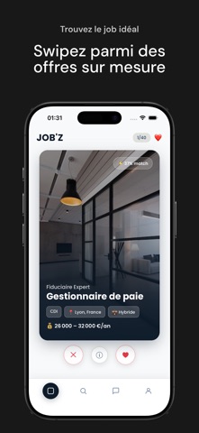 JOB'Z – Swipe Match Travail screenshot 2