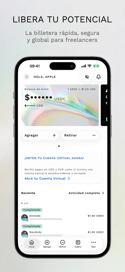 AirTM app screenshot 1
