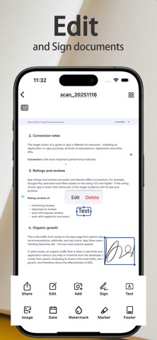 CameraScan: Camera Scanner Doc iPhone screenshot