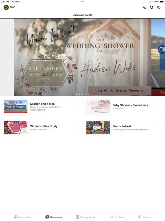 Vertical Life Church NC iPad screenshot 2 - Education app