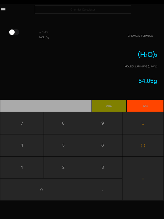 Screenshot #4 pour Chemist Calc