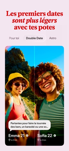 Tinder: appli de rencontre App Store preview screenshot 3
