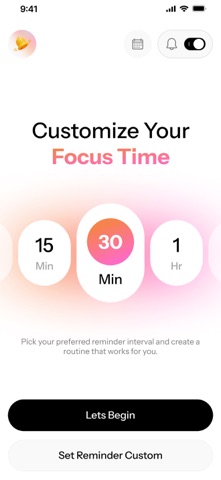 Sitstraight:Back straightening screenshot