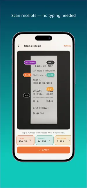 MPG Expense Tracker - Fuel Log screenshot 2