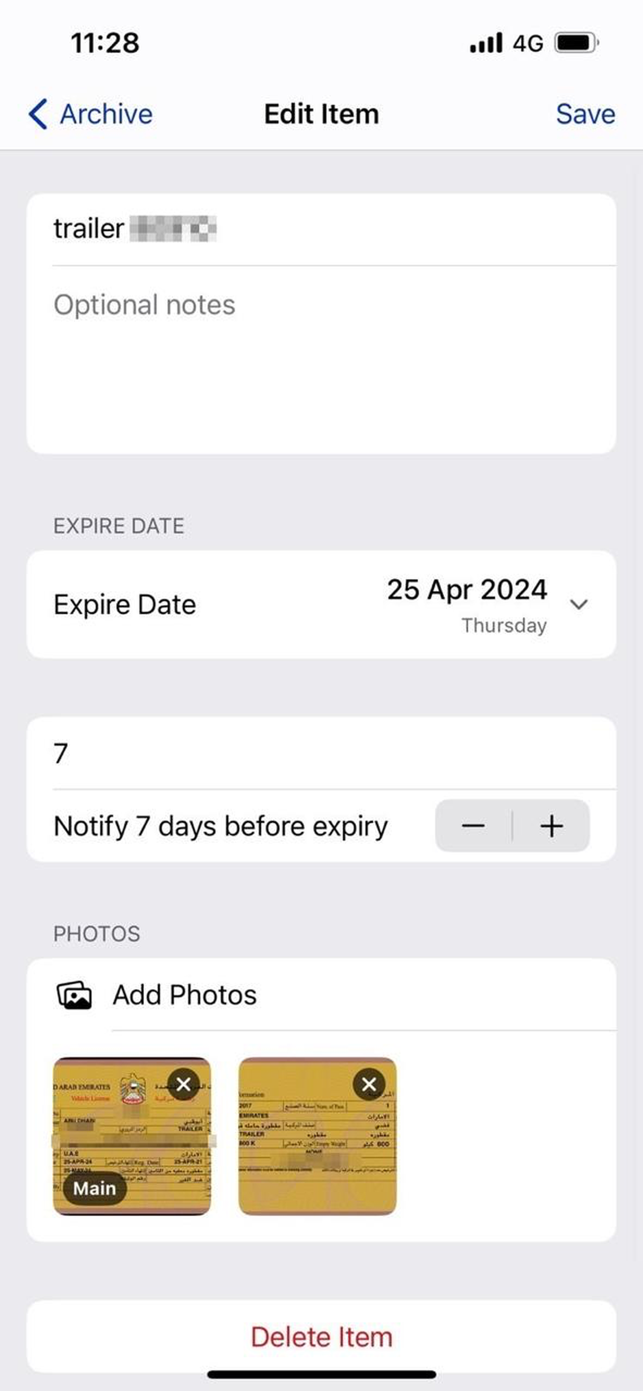 7expire screenshot 3