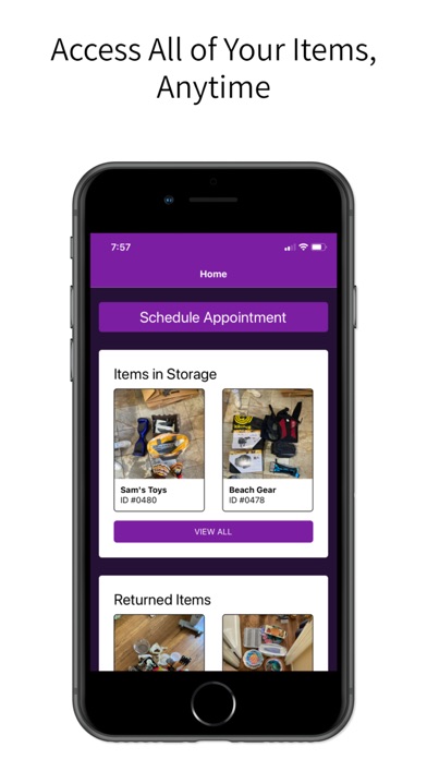 Bins Storage Screenshot