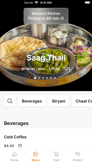 Bansee's Kitchen iPhone screenshot 2 - Food & Drink app