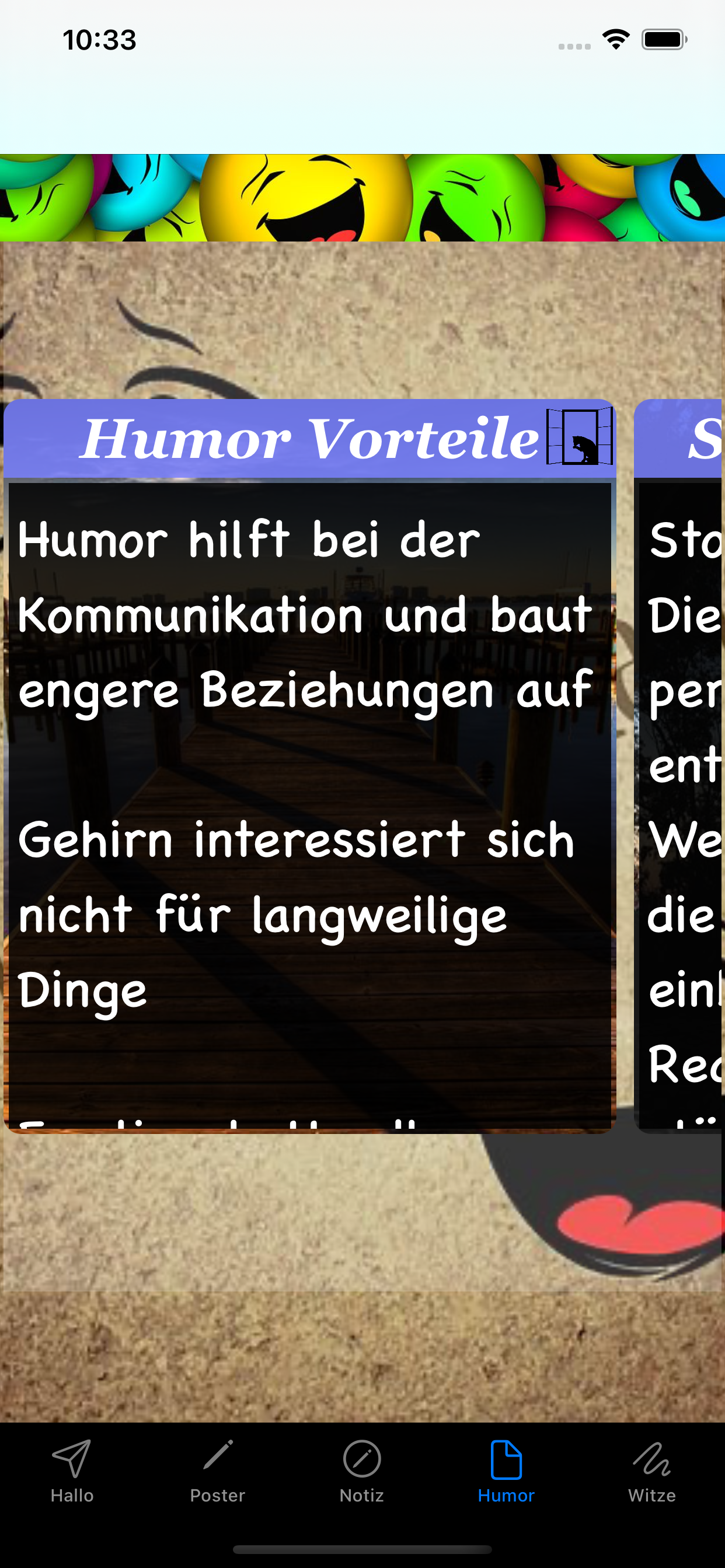 Humor und Witze