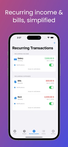 FlowBud - Budget & Expenses screenshot
