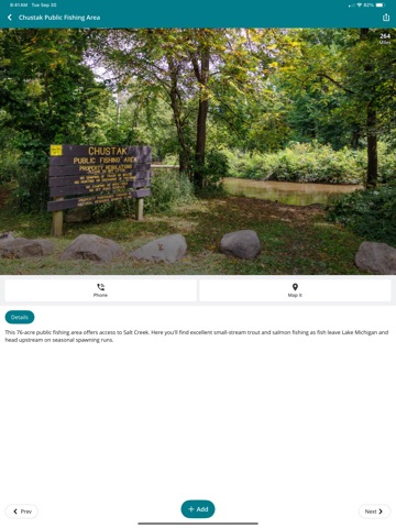 Indiana Dunes Tourism iPad screenshot